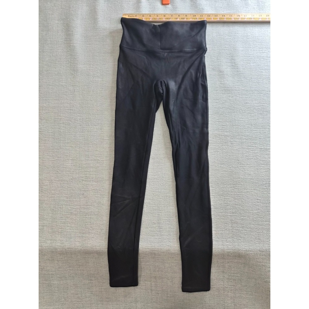 Spanx By Sara Blakely Leggings Womens Small‎ Black Workout Athleisure Running